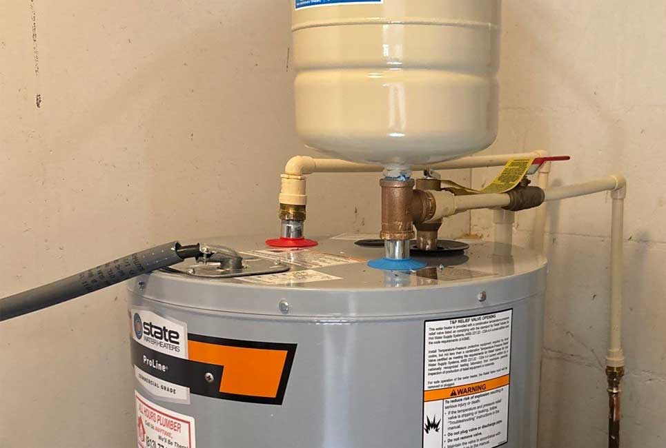 40 Gallon Electric Water Heater With an Expansion Tank