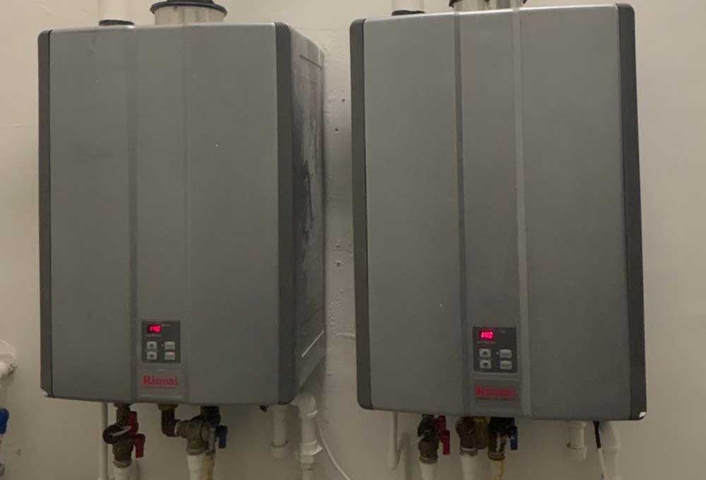 Dual Rinnai Tankless Gas Water Heaters