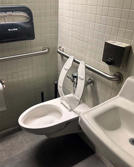 Commercial Bathroom at at Westchase restaurant with Sink and Toilets Repaired